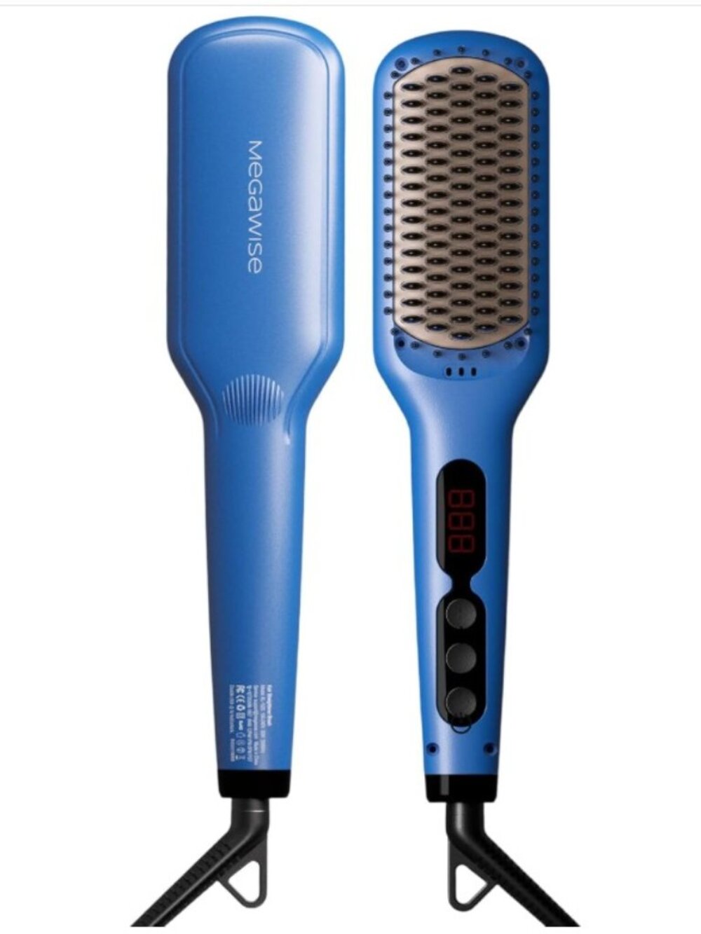 NWTHair Straightener Ceramic Brush Anti-Scald Dual Voltage Flat Iron Hot Brush